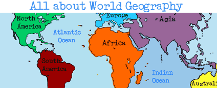World Continents & Oceans Games - geography online games