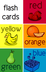 Blue flashcards - Preschool & Kindergarten