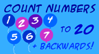 count to 20 - order numbers. Early Math Game