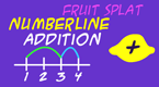 number line addition game - fruit splat math