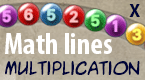 math lines - multiplication arcade game
