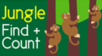 animal jungle find and count-  pre-k