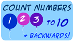 count to 10 - order numbers. Early Math Game