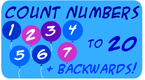 count to 20 - order numbers. Early Math Game