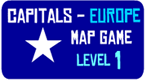 Capitals of Europe Game - Level 1