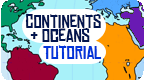 Continents and Oceans Geography Map Tutorial